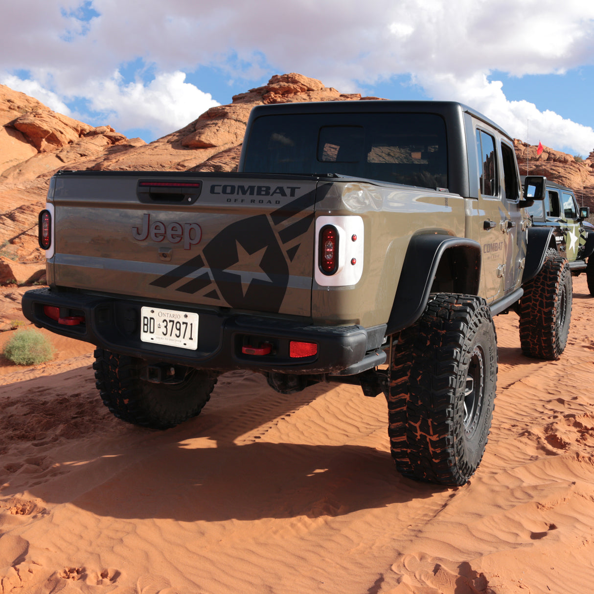 Jeep JT Gladiator Off Road LED Tail Light Kit - Raw Aluminum