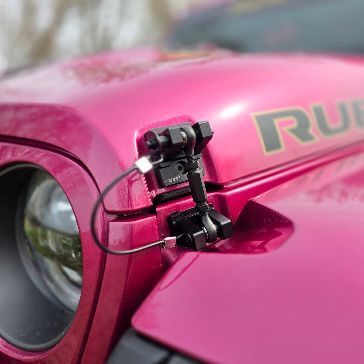 JK/JL/JT Billet Aluminum Hood Latch Set - Black Out Series