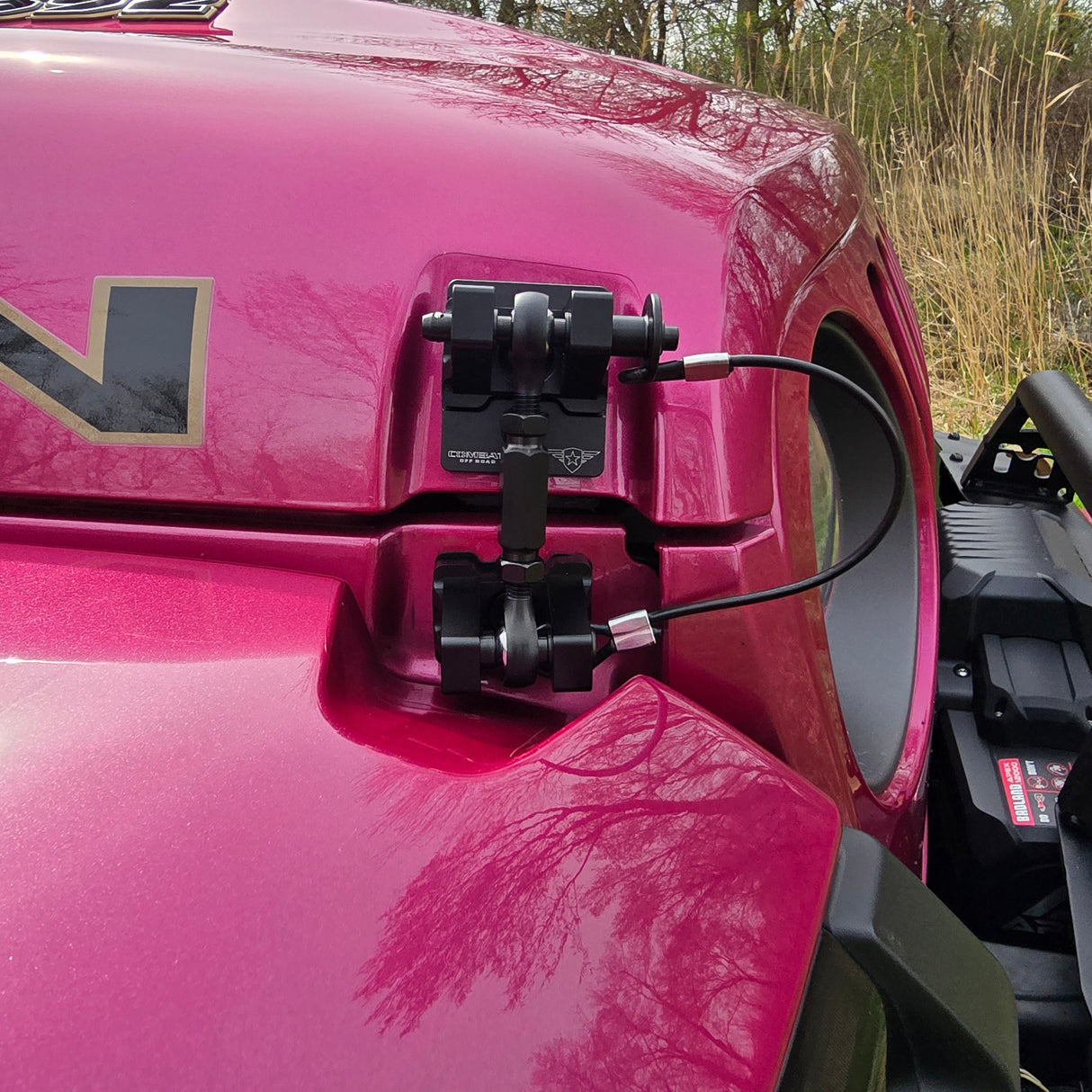 JK/JL/JT Billet Aluminum Hood Latch Set - Black Out Series