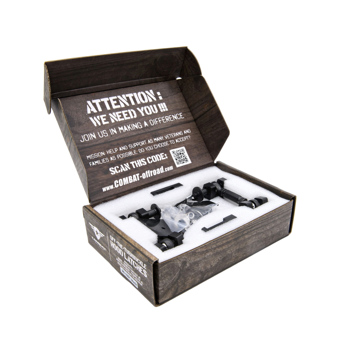 JK/JL/JT Billet Aluminum Hood Latch Set - Black Out Series