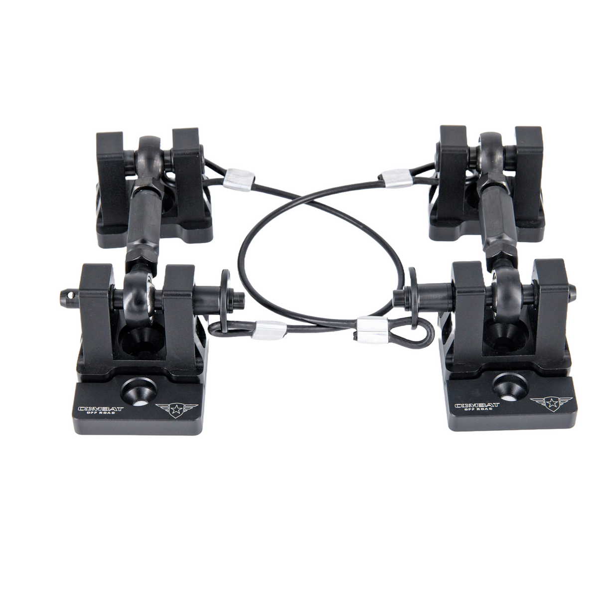 JK/JL/JT Billet Aluminum Hood Latch Set - Black Out Series