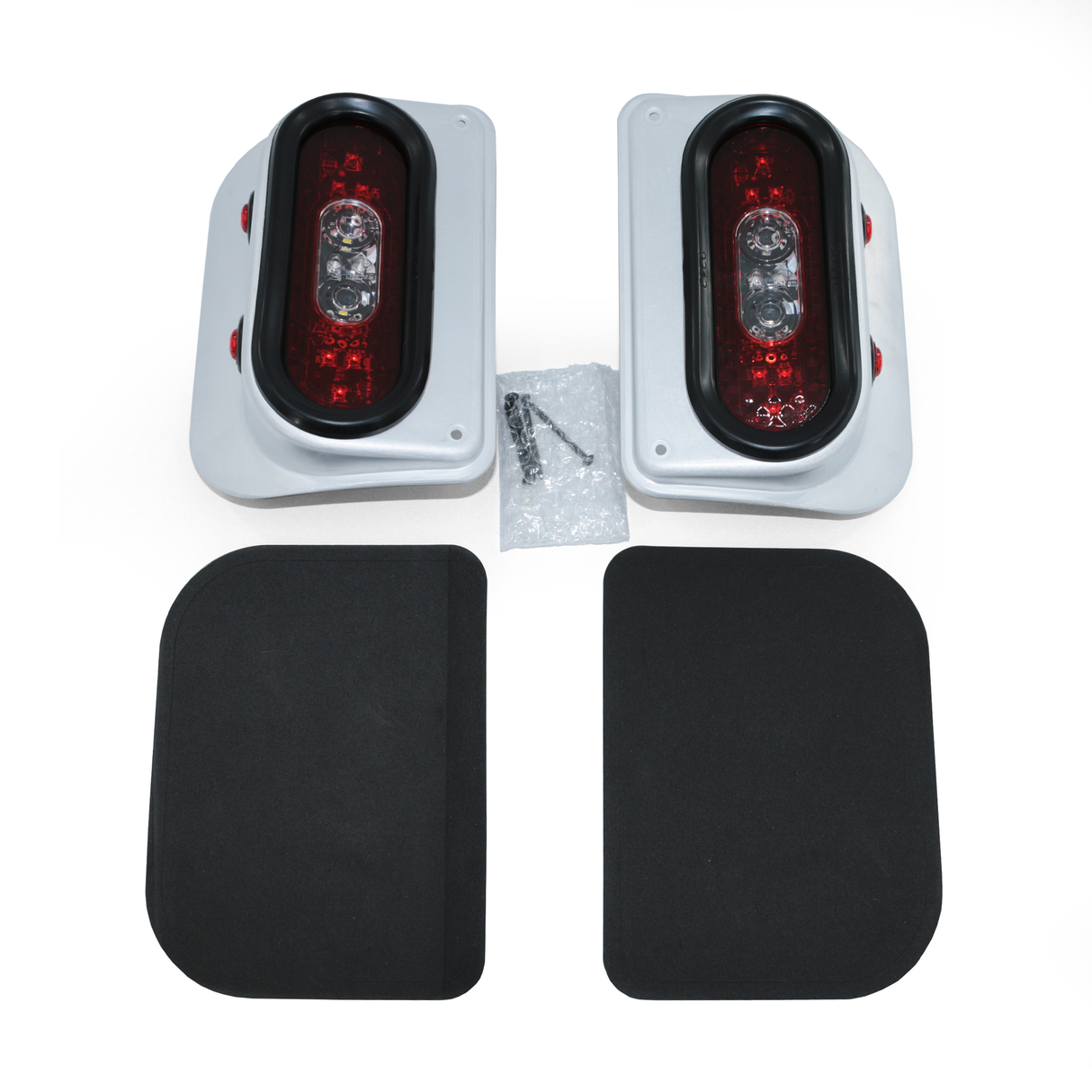 Jeep JK/JKU Wrangler Off Road LED Tail Light Kit - Raw Aluminum