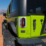Jeep JK/JKU Wrangler Off Road LED Tail Light Kit - Raw Aluminum