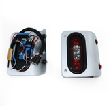 Jeep JL/JLU Wrangler Off Road LED Tail Light Kit - Raw Aluminum