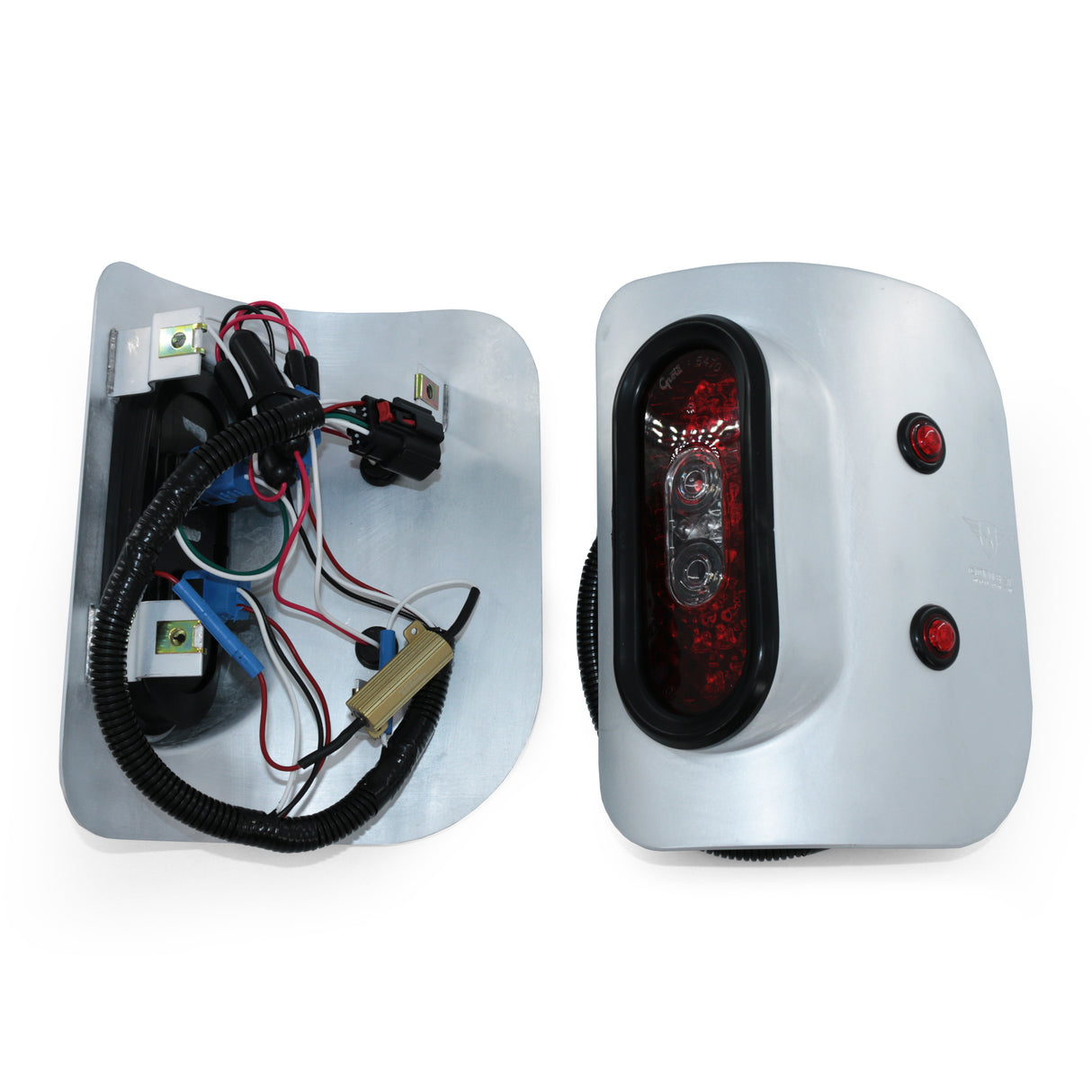 Jeep JT Gladiator Off Road LED Tail Light Kit - Raw Aluminum