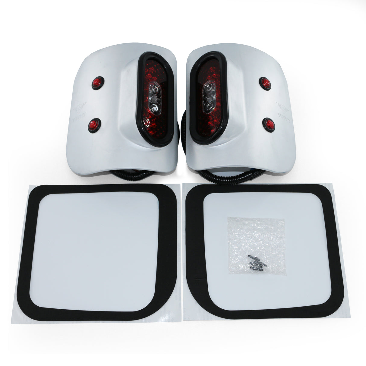 Jeep JT Gladiator Off Road LED Tail Light Kit - Raw Aluminum