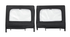 Bestop Element Upper Fabric Half Doors - JL-JT Rear - Black Diamond - Bestop product photo