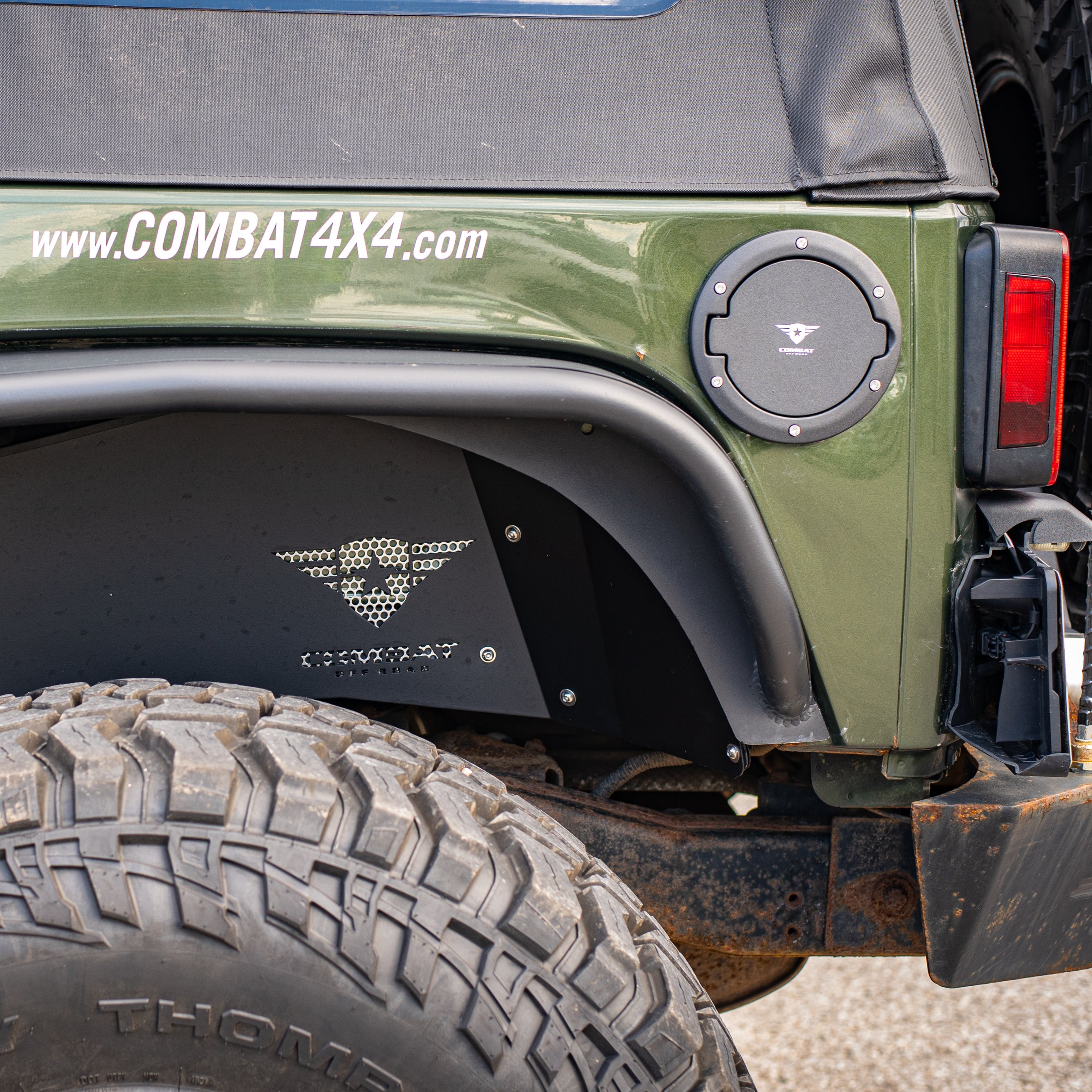 Razer Auto Chrome Direct Bolt-On Replacement Gas Door Cover For 2007-2017 Jeep JK Wrangler (1-Year Warranty)